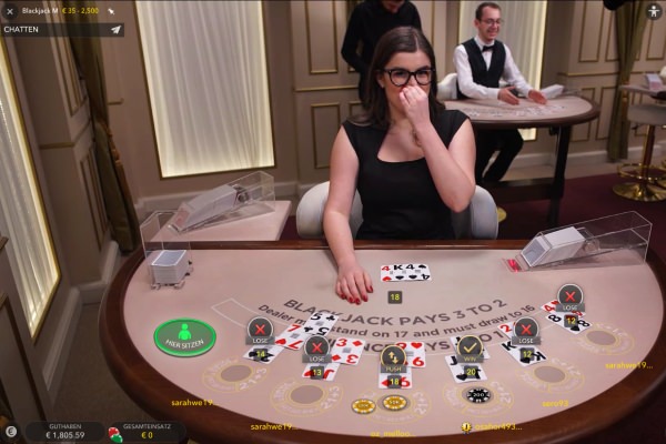 Blackjack High Roller mit 400k Auszahlung