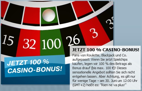 bet-at-home 100% Bonus  40x Umsatz