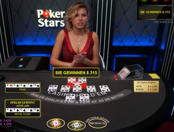 Pokerstars Live Casino Test