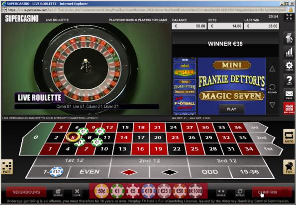 Supercasino Livespiele getestet