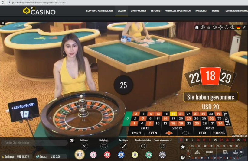 PH Casino - Livecasino getestet