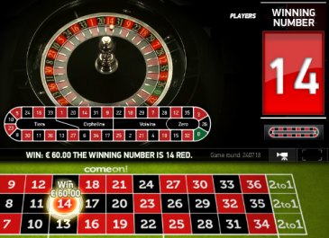 ComeOn Casino Live Roulette getestet