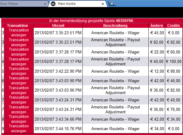 Euro Palace Live Test