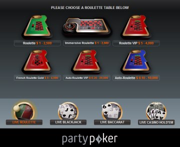 Im Partycasino gibt es nicht nur Spielautomaten und Slot Spiele mit Jackpots, sondern auch Roulette Spiele (verschiedene Versionen), sowie Blackjack und Poker. Slots wurden bei denen noch nicht getestet. Test der Auszahlung war wegen der Konto Account Sperre nicht mglich.